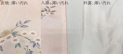 平和屋着物■訪問着　枝花文　暈し染め　金銀彩　正絹　逸品　CABN9242ua