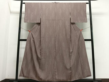 平和屋着物■上質な小紋　丸文　正絹　逸品　CABN9245ua