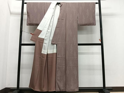 平和屋着物■上質な小紋　丸文　正絹　逸品　CABN9245ua