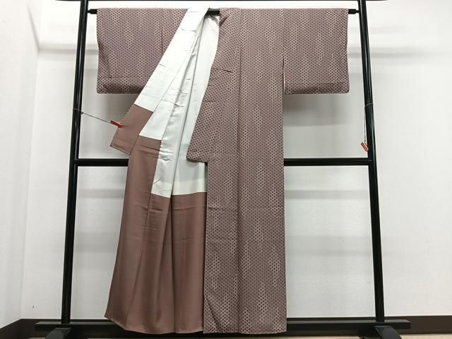 平和屋着物■上質な小紋　丸文　正絹　逸品　CABN9245ua