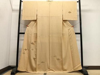 平和屋着物■中国三大刺繍　スワトウ刺繍　訪問着　花菱文　銀彩　正絹　逸品　未使用　CABN9272ua