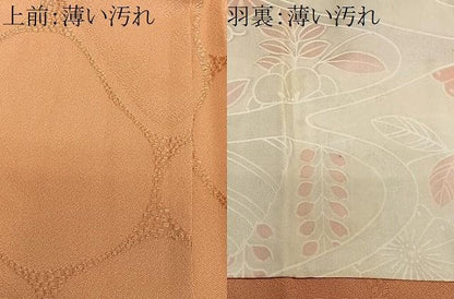 平和屋着物＃羽織　草花文　暈し染め　正絹　逸品　未使用　CABN9377ua