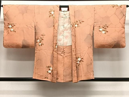 平和屋着物＃羽織　草花文　暈し染め　正絹　逸品　未使用　CABN9377ua