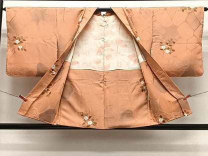 平和屋着物＃羽織　草花文　暈し染め　正絹　逸品　未使用　CABN9377ua