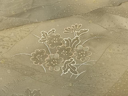 平和屋着物＃羽織　地紋起こし　草花文　暈し染め　正絹　逸品　CABN9382ua