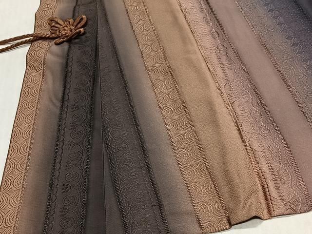 平和屋着物＃道中着　間道　暈し染め　正絹　逸品　CABN9405ua