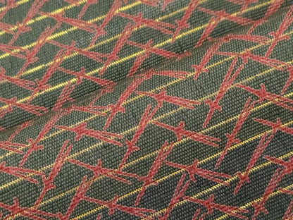 平和屋着物●両面　全通柄　京袋帯　吹寄せ文　金糸　正絹　逸品　CABN9621dy