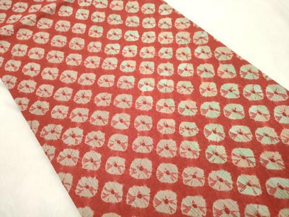 平和屋着物●両面　全通柄袋帯　紬地　絞り　正絹　逸品　未使用　CABN9622dy