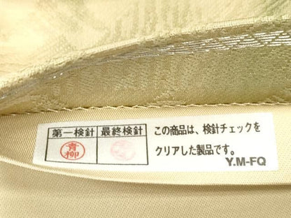 平和屋着物●全通柄袋帯　笹竹文　正絹　逸品　CABN9665dy