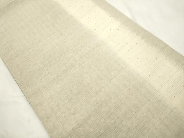 平和屋着物●両面　全通柄袋帯　紬地　幾何学文　やまと誂製　正絹　逸品　CABN9695dy