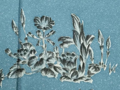 平和屋着物●訪問着　作家物　草花文　正絹　逸品　CABO0005yc