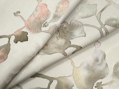 平和屋着物●上質な小紋　地紋起こし　草花文　正絹　逸品　CABO0037yc