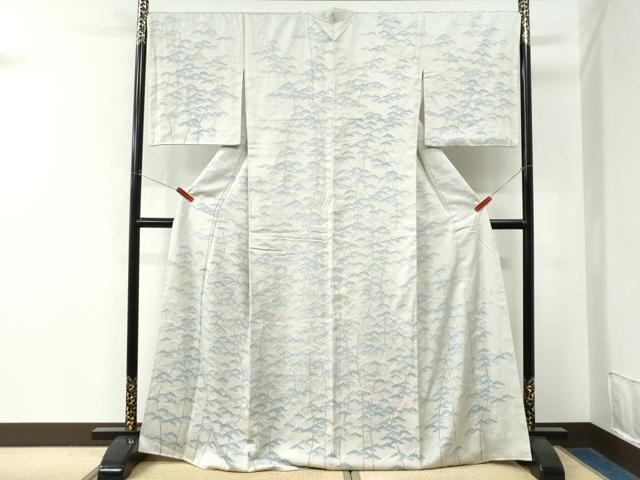 平和屋着物●訪問着　友禅　松　正絹　逸品　CABO0039yc