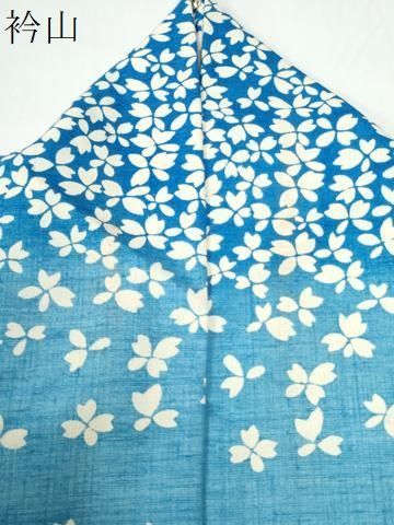平和屋着物●訪問着　紬地　舞花文　正絹　逸品　CABO0049yc