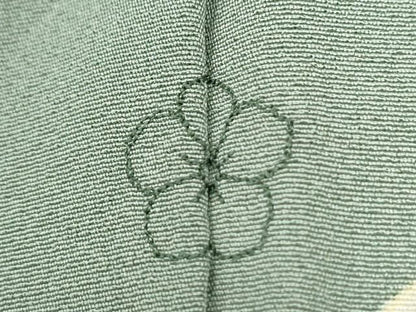 平和屋着物●訪問着　作家物　刺繍　道長地紙花鳥文　暈し染め　金彩　正絹　逸品　未使用　CABO0058yc