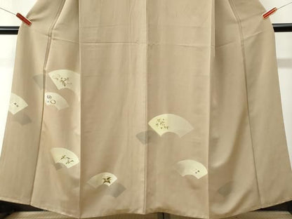 平和屋着物●訪問着　刺繍　地紙吉祥花唐草文　正絹　逸品　CABO0096yc