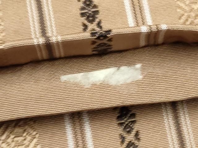 平和屋着物●本場筑前博多織　半幅帯　献上　正絹　逸品　CABO1613hy