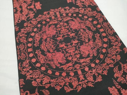 平和屋着物●六通柄　本袋帯　天平狩猟文　黒地　正絹　逸品　CABO1637hy