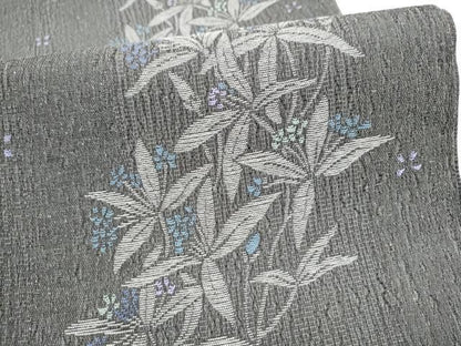 平和屋着物●両面　六通柄袋帯　草花文　やまと誂製　正絹　逸品　CABO1639hy