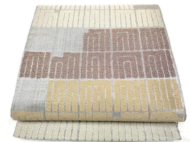 平和屋着物●六通柄袋帯　源氏香　正絹　逸品　CABO1655hy