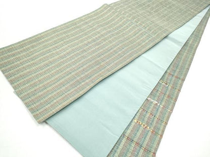 平和屋着物●太鼓柄袋帯　霞文　金糸　正絹　逸品　CABO1656hy
