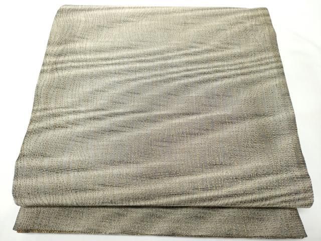 平和屋着物●両面　六通柄袋帯　斜線文　金糸　正絹　逸品　CABO1688hy