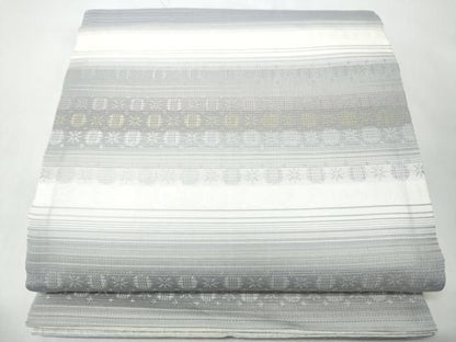 平和屋着物●両面　六通柄袋帯　牡丹唐草文　金糸　やまと誂製　逸品　CABO1692hy