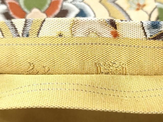 平和屋着物●六通柄袋帯　紹巴　鳳凰花蝶文　正絹　逸品　CABO1702hy