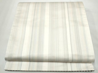 平和屋着物●両面　全通柄袋帯　縞　正絹　逸品　CABO1737hy
