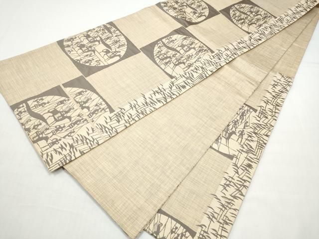 平和屋着物●名門木屋太　今河織物　六通柄袋帯　人物文　正絹　逸品　CABO1826hy