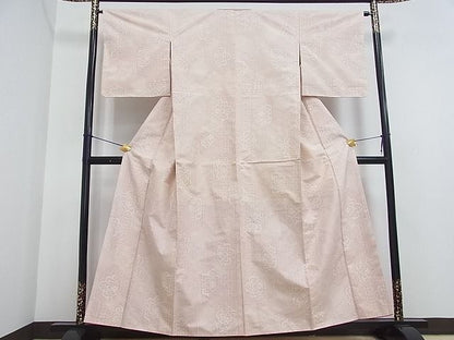 平和屋着物■上質な紬　亀甲花文　逸品　cf3077