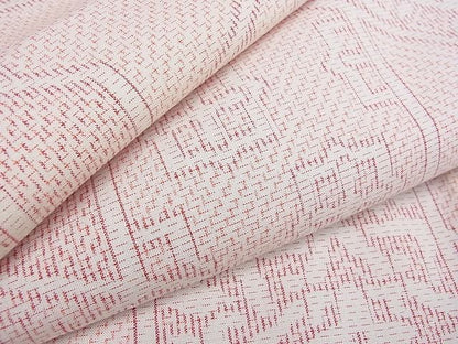 平和屋着物■上質な紬　亀甲花文　逸品　cf3077