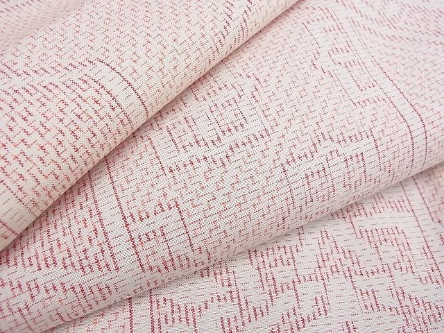 平和屋着物■上質な紬　亀甲花文　逸品　cf3077