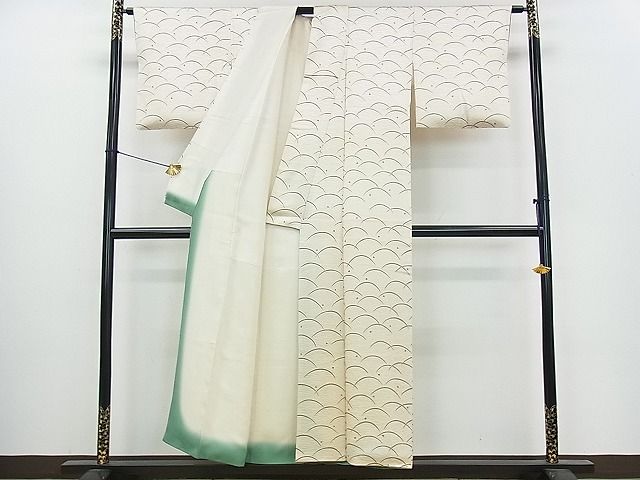 平和屋着物■付下げ　露芝文　逸品　cf4097