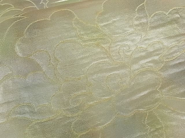 平和屋着物■六通柄袋帯 花唐草丸文 銀糸 逸品 ch0623