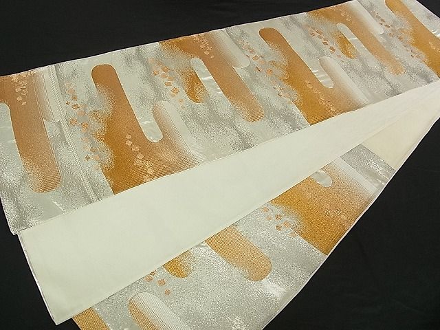 平和屋着物■六通柄袋帯 絵霞文 金銀糸 逸品 ch0627