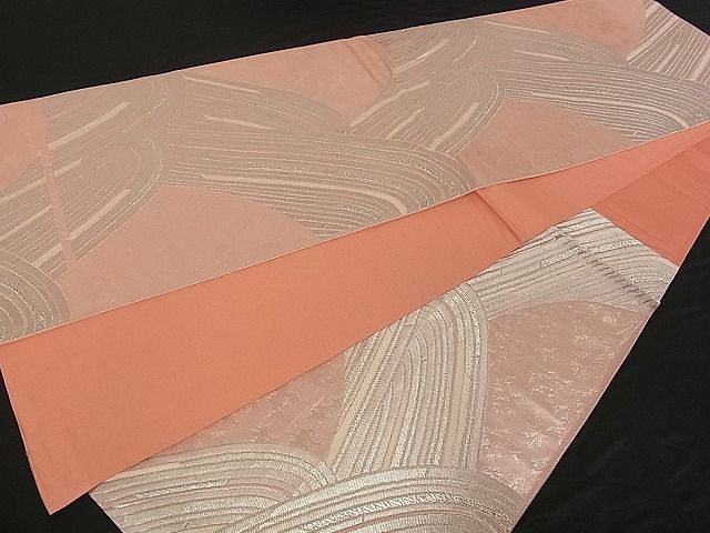 平和屋着物■六通柄袋帯 立波文 銀糸 逸品 ch0641