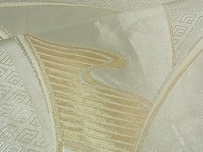 平和屋着物■六通柄袋帯 扇面吉祥文 金銀糸 逸品 ch0652