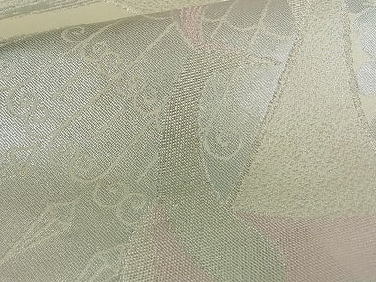 平和屋着物■六通柄袋帯 孔雀舞花文 銀糸 やまとオリジナル 逸品 ch0665