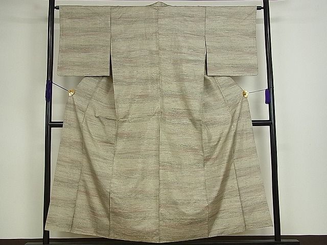 平和屋着物■上質なお召 霞文 逸品 ch1341