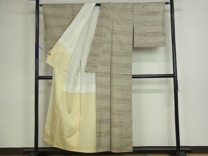 平和屋着物■上質なお召 霞文 逸品 ch1341