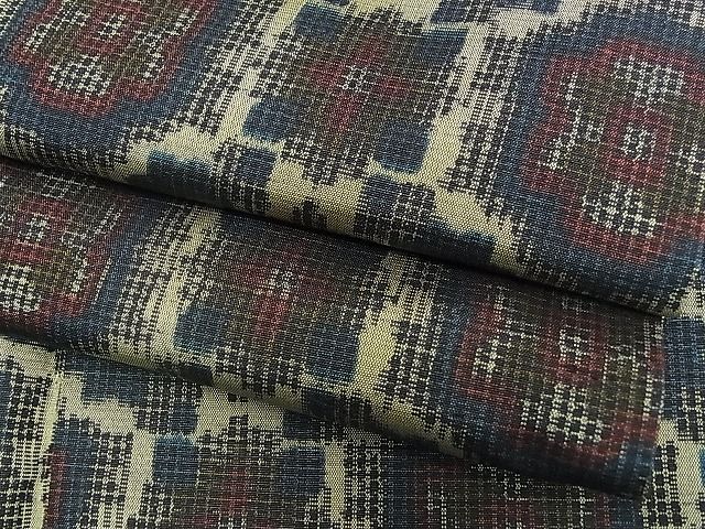 平和屋着物■上質な紬 蜀江花文 逸品 ch1637