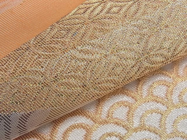 平和屋着物■六通柄袋帯 吉祥鳳凰丸文 金銀糸 逸品 ch2739