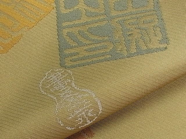 平和屋着物■六通柄袋帯 文字文 逸品 ch2741