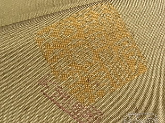 平和屋着物■六通柄袋帯 文字文 逸品 ch2741