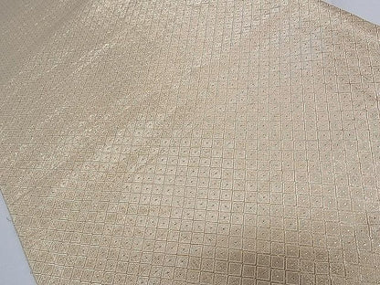平和屋着物■宝珠佐賀錦 六通柄袋帯 色紙重ね飛鶴花文 九百錦 金銀糸 逸品 ch2757