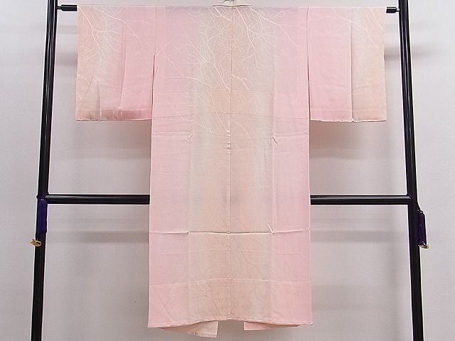 平和屋着物■上質な長襦袢 無双仕立て 枝地紋 暈し染め 逸品 ch3042