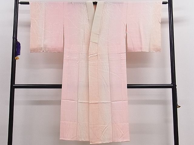 平和屋着物■上質な長襦袢 無双仕立て 枝地紋 暈し染め 逸品 ch3042