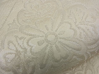平和屋着物■六通柄袋帯 菱天井花文 銀糸 逸品 n-ck1037