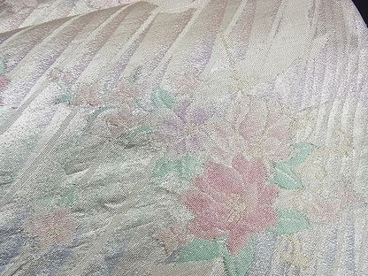 平和屋着物■六通柄袋帯 花鳥文 金銀彩 逸品 n-ck1041